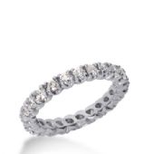 14k Gold Diamond Eternity Wedding Bands, Prong Set 1.25 ct. DEB29914K