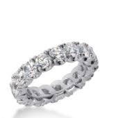 18k Gold Diamond Eternity Wedding Bands, Prong Set 4.00 ct. DEB30418K