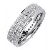 14K Gold Round Brilliant 7mm Comfort Fit Diamond Band 0.40ctw 1164