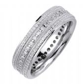 18K Gold Round Brilliant 7mm Comfort Fit Diamond Band 0.40ctw 1164