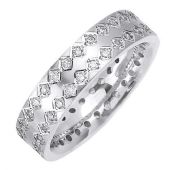 18K Gold Round Brilliant 6mm Comfort Fit Diamond Band 0.60ctw 1165