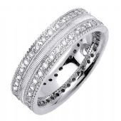 18K Gold Round Brilliant 7mm Comfort Fit Diamond Band 1170 (1.60ctw.)