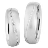 18k Gold His & Hers 0.19ctw Diamond Wedding Band Set 200