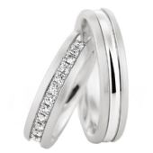 18k Gold His & Hers 0.35ctw Diamond Wedding Band Set 202