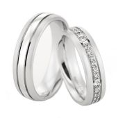 14k Gold His & Hers 0.60ctw Diamond Wedding Band Set 203