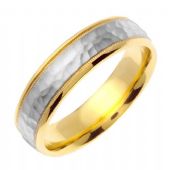 18k Gold 6mm Handmade Wedding Ring 180 Almani