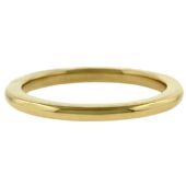 14k Yellow Gold 2mm Comfort Fit Dome Wedding Band Super Heavy Weight