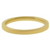 14k Yellow Gold 2mm Flat Comfort Fit Wedding Band Heavy Weight