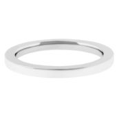 Platinum 950 2mm Flat Wedding Band Super Heavy Weight