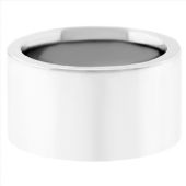 Platinum 950 12mm Flat Wedding Band Super Heavy Weight