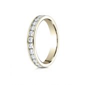 18K YELLOW GOLD 3mm Channel Set  Eternity Ring.