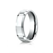 Palladium 6mm Comfort-Fit High Polished Carved Design Band