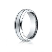 Cobaltchrome 7.0mm Comfort-Fit Satin-Finished Blackened Design Ring