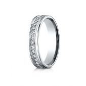 18k White Gold 4mm Comfort-Fit Channel Set  Diamond Eternity Ring.