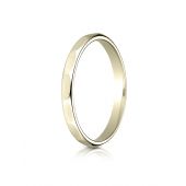 14k Yellow Gold 2mm High Polished Faceted Design Band