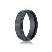 Ceramic 7mm Comfort-Fit High Polished Design Ring