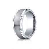 Cobaltchrome 9mm Comfort-Fit Satin-Finished Step Edge Design Ring
