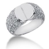 14K Open Faced Round Brilliant Diamond Anniversary Ring (1.70ctw.)