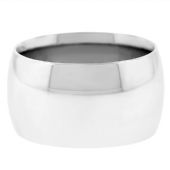 Platinum 950 12mm Comfort Fit Dome Wedding Band Heavy Weight