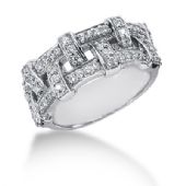 14K Shoelace Design Round Brilliant Diamond Anniversary Ring (0.52ctw.)