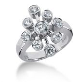 14K Round Brilliant Diamonds Circling Anniversary Ring (1.30ctw.)