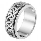 14k Gold Celtic Knot Wedding Band 4015