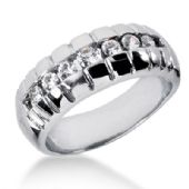 Dominant 18K Gold & 0.53 Carat Diamond Wedding Ring for Men