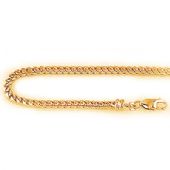 Elegant 14K Solid Yellow Gold Franco Chain 3mm