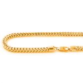 Elegant 14K Solid Yellow Gold Franco Chain 4mm