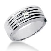 Excellent Platinum & 0.27 Carat Diamond Wedding Band for Women