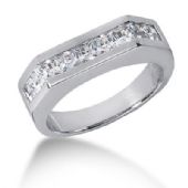 Exclusive 18K Gold & 1.98 Carat Diamond Wedding Ring for Men