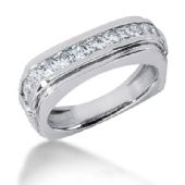 Exclusive Platinum & 1.54 Carat Diamond Wedding Ring for Men