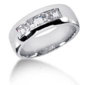 Exquisite Platinum & 1.19 Carat Diamond Wedding Ring for Men