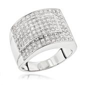 Luxurman 14K Gold & 2 Carat Diamond Ring for Men