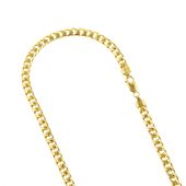 Men's Luxurman 14K Solid Gold Miami Cuban Link Chain 6.5mm