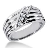 Platinum & 0.24 Carat Diamond Wedding Ring for Men