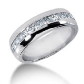 Platinum & 1.20 Carat Diamond Wedding Ring for Men