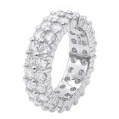 Platinum & 4.60 Carat Diamond Eternity Band