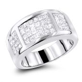 Princess Cut 14K Gold & 1.5 Carat Diamond Wedding Band for Ladies