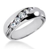Stunning 18K Gold & 0.34 Carat Diamond Wedding Ring for Women