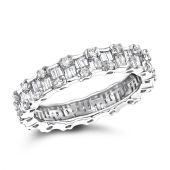 Thin Designer 18K Gold & 1.29 Carat Diamond Eternity Band