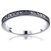 Womens black diamond wedding band hotsell